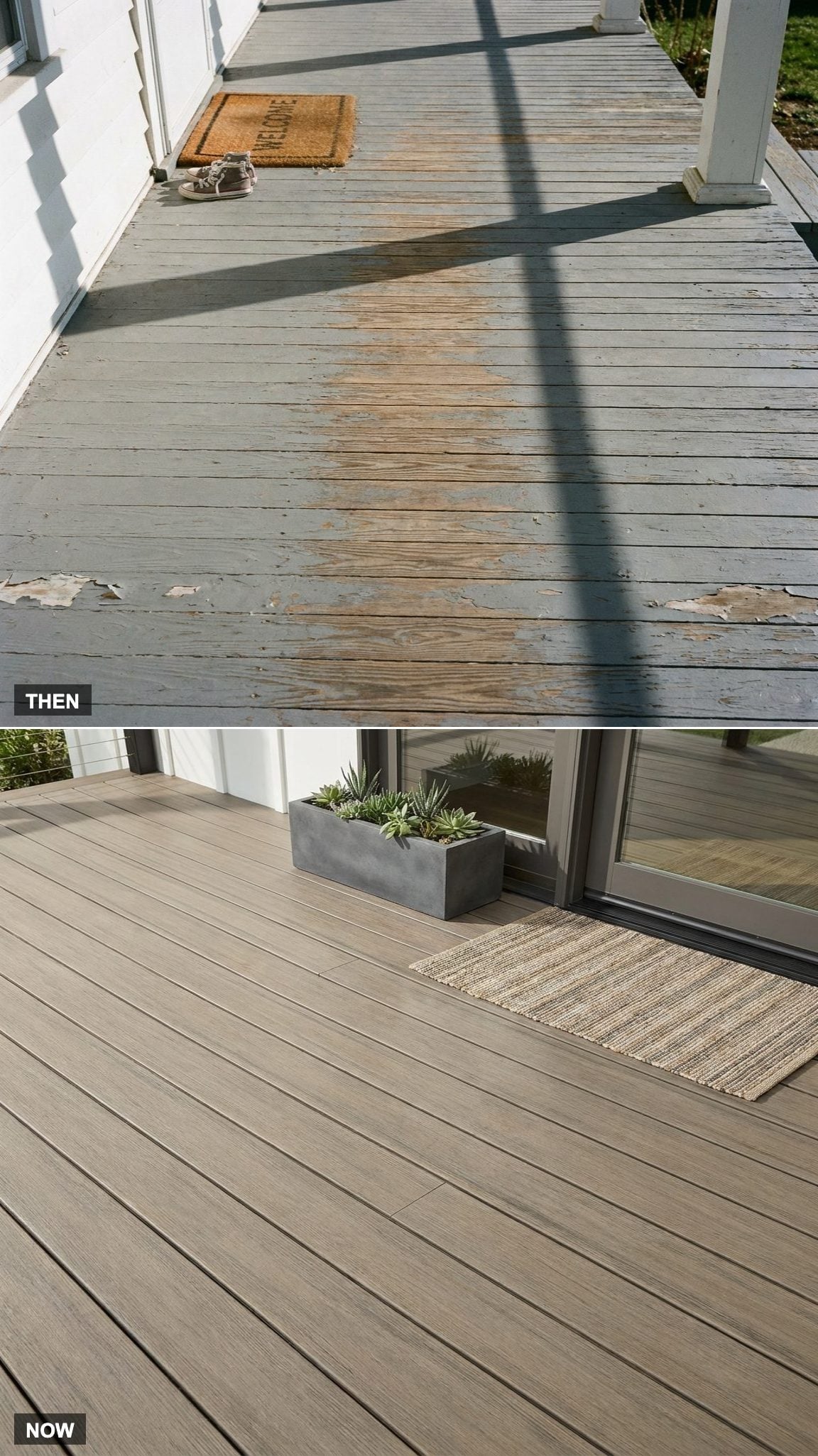 Painted Wood Floors vs. Composite Decking