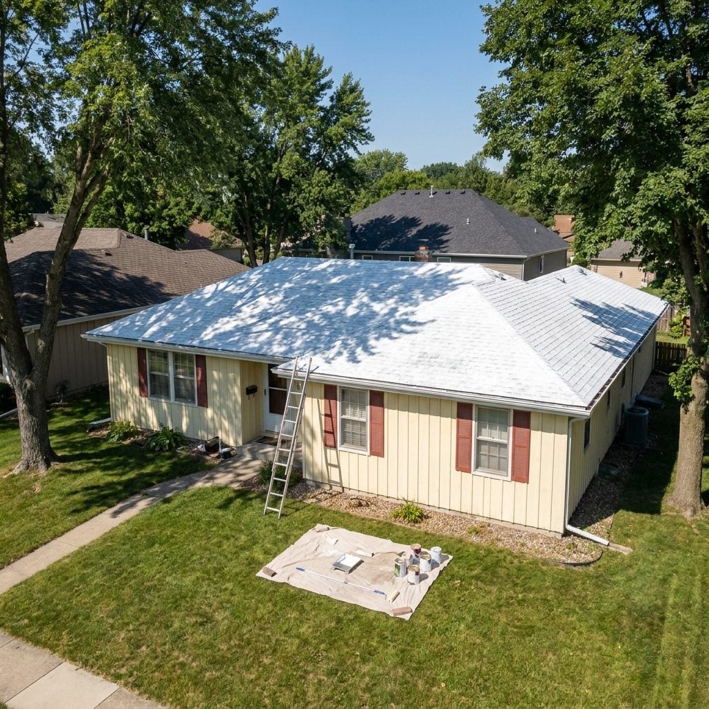Painting the Roof White the Summer After You Bought the House