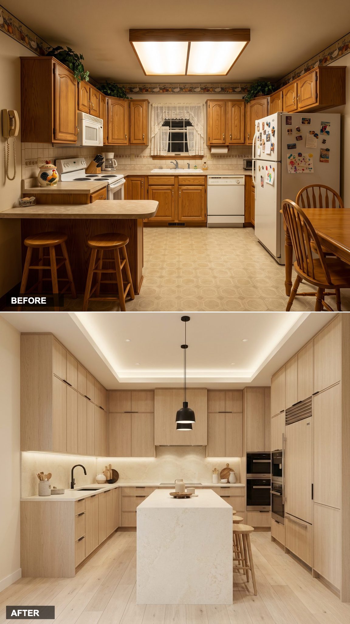 Pale Oak, Creamy Quartz, and Minimalist Black Fixtures Deliver Scandinavian Quiet Luxury Without a Single Wasted Detail