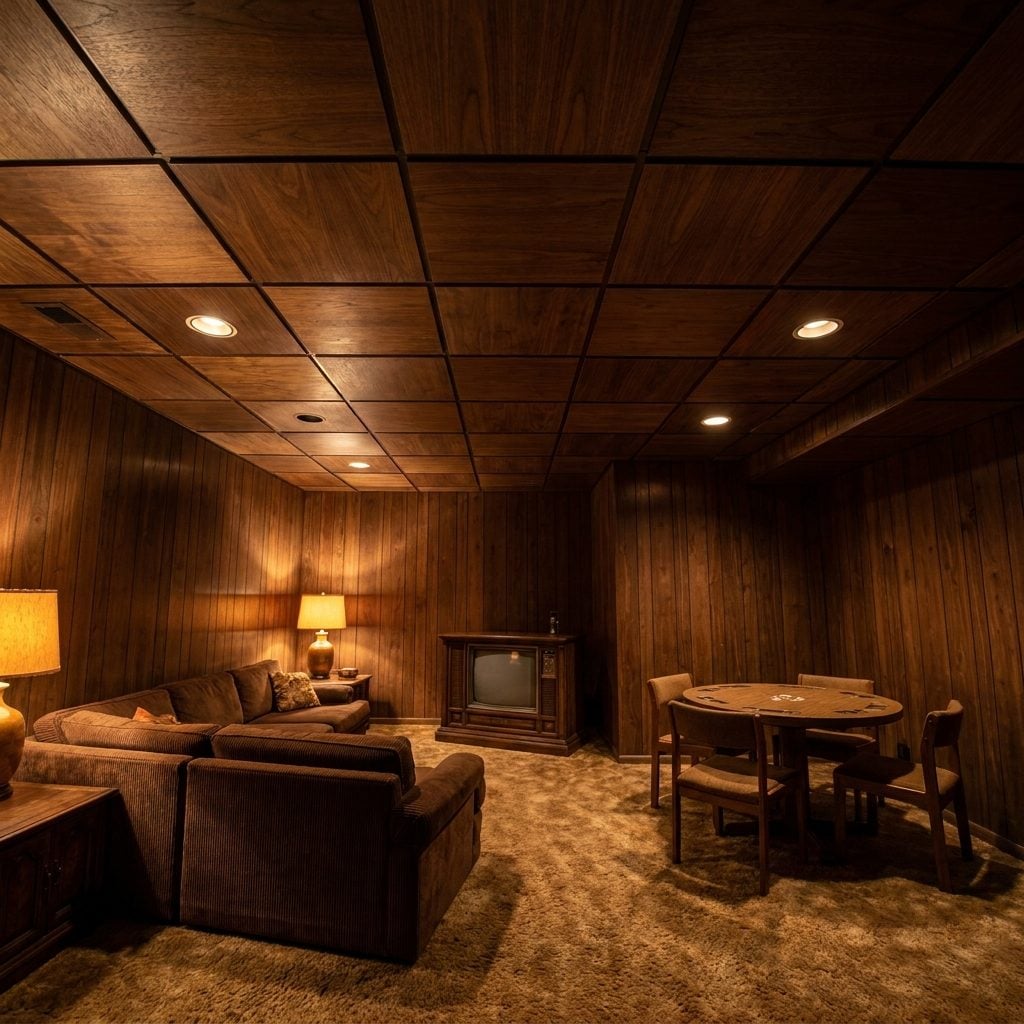 The Paneled Drop Ceiling That Made the Room Feel Like a Very Ambitious Submarine