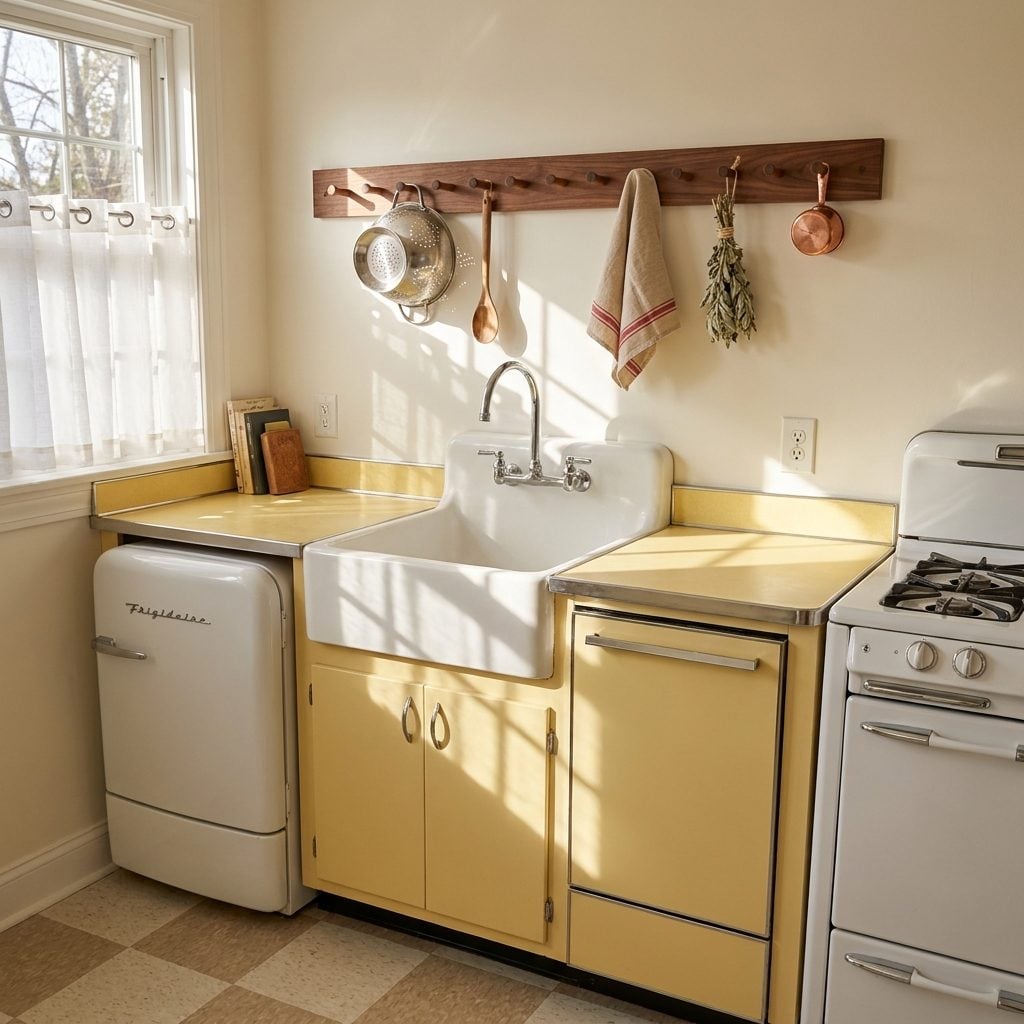 The Peg Rail Above the Sink for Everything Wet