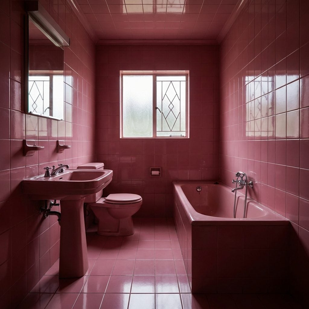 The Pink Bathroom Nobody Has Had the Heart to Renovate