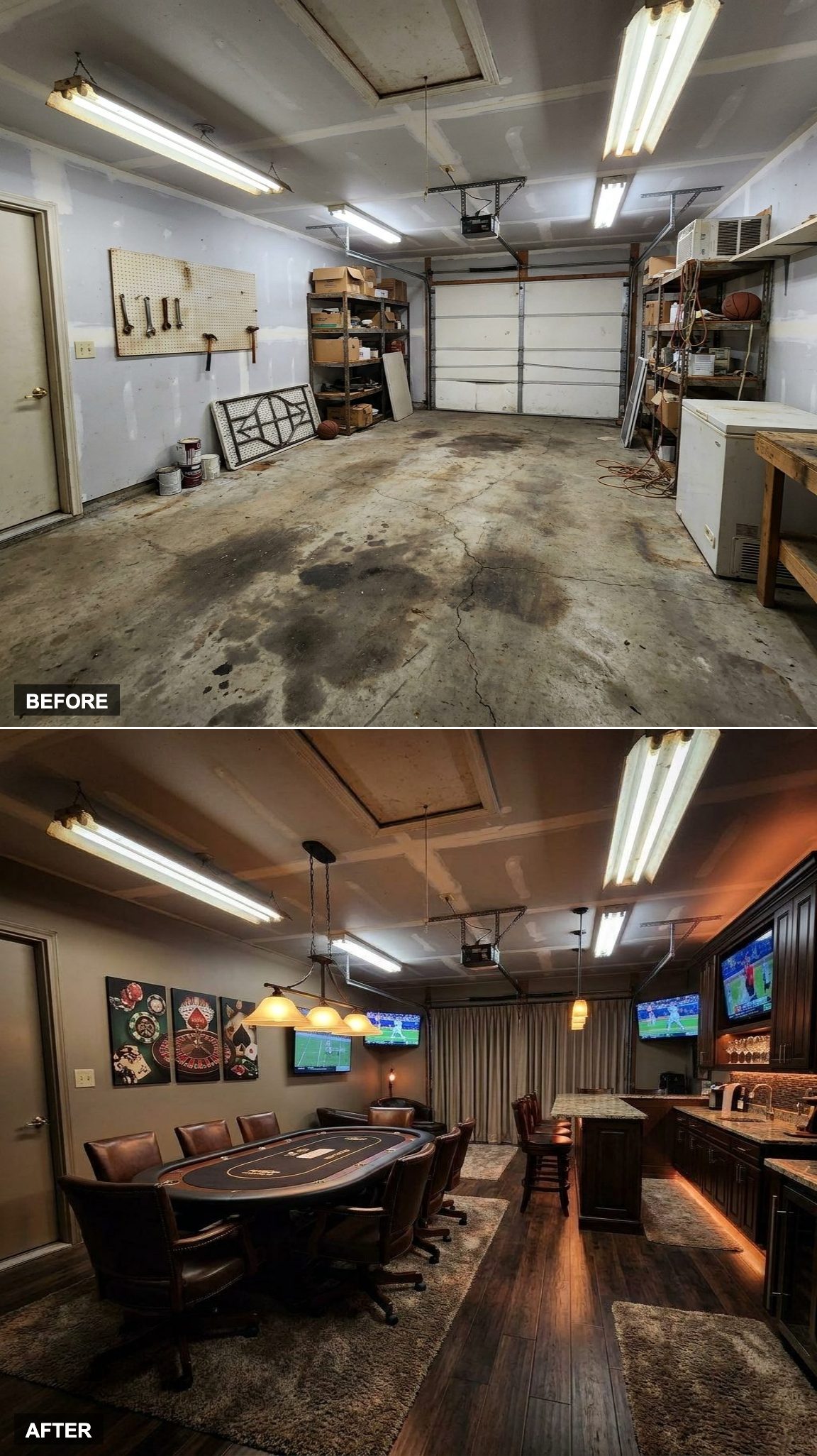 All In: A Poker Room and Casino Night Lounge with a Custom Bar and Sports TVs That Actually Belong