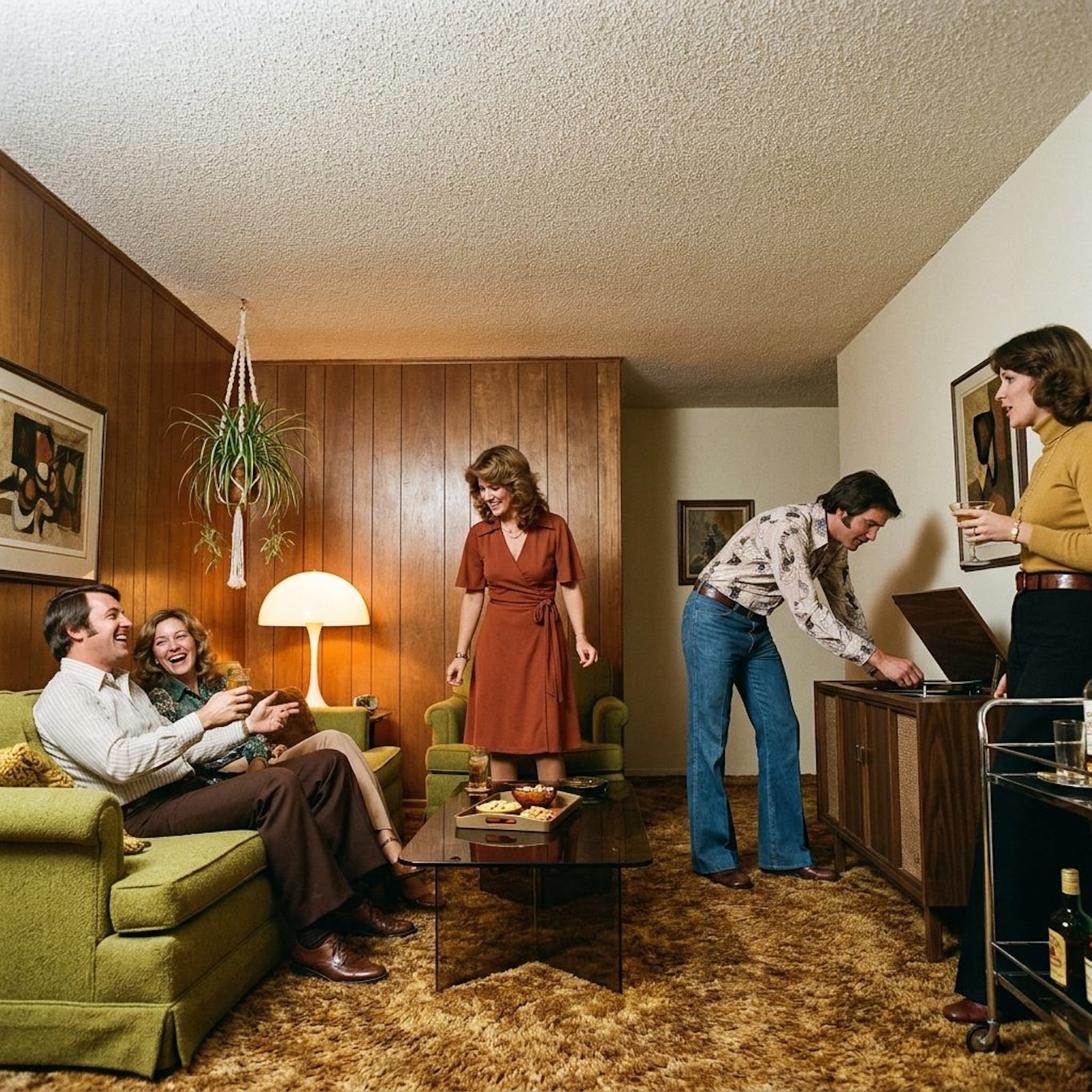27 Popcorn Ceiling and Textured-Wall Details From the 1970s Home No One Questioned