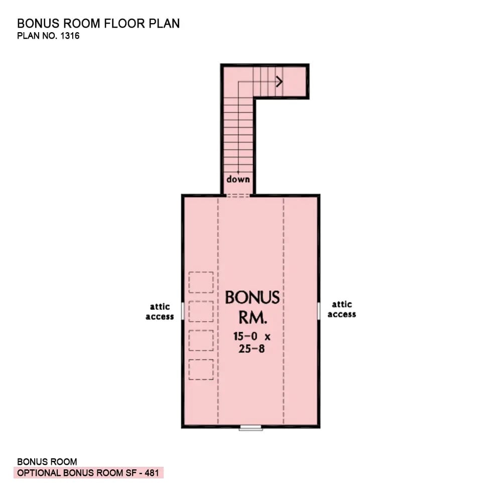 Floor Plan - Bonus Room