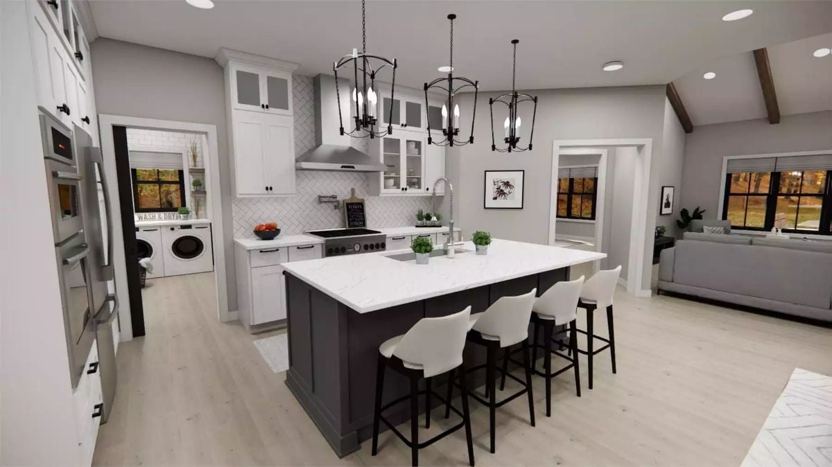 Dark Island Base Against White Quartz Is the Move Empty Nesters Actually Earn