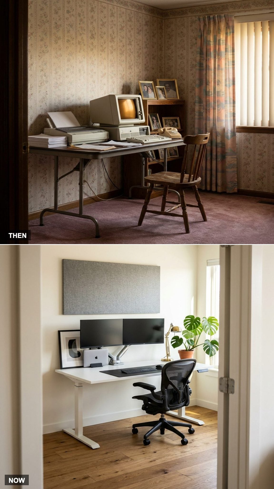 The Rare Work-From-Home Day vs. The Permanent Home Setup