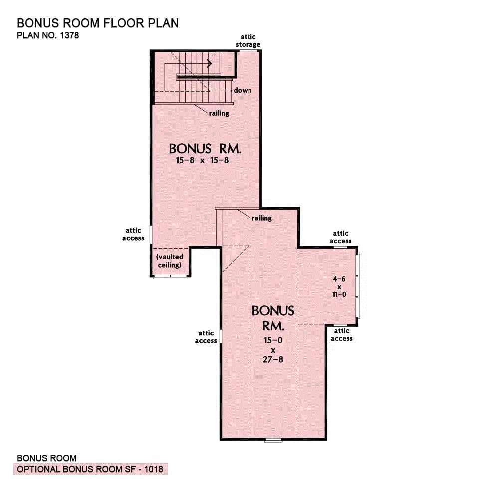 Floor Plan - Bonus Room