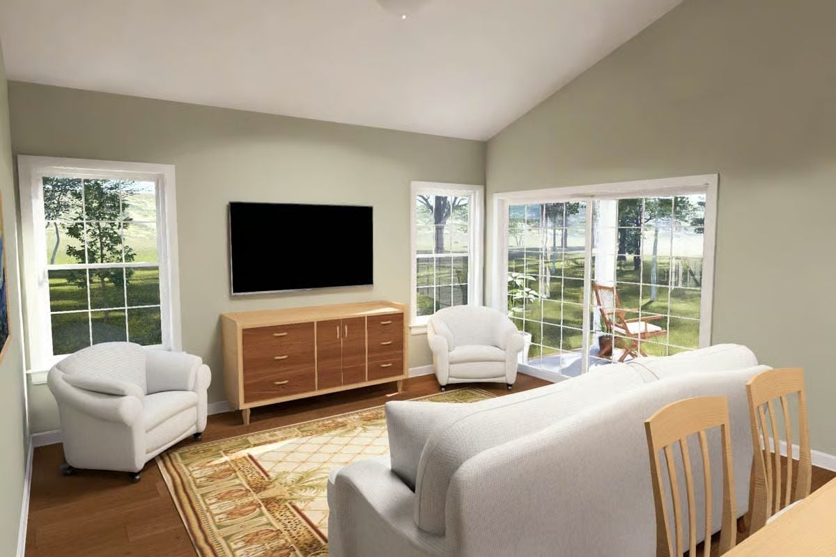 Sage Walls, Afternoon Light, and a Credenza That Earns Its Place