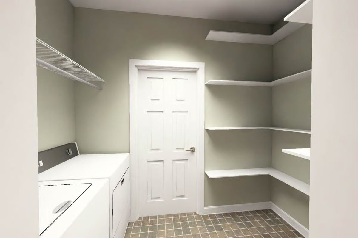 Wire Shelf, White Machines, and Storage That Actually Works Harder Than It Looks