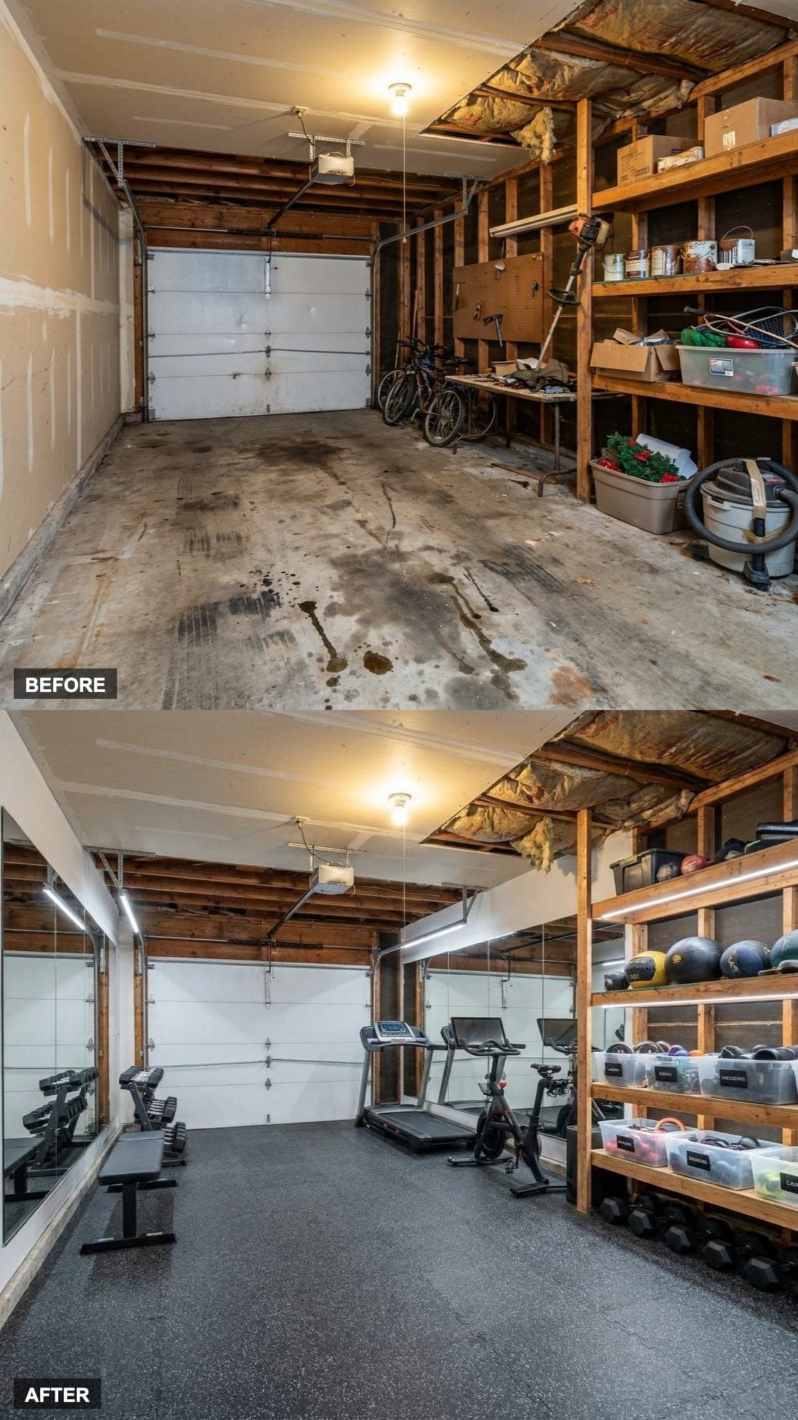 Rubber Floors, Mirrored Walls, and a Home Gym That Actually Gets Used