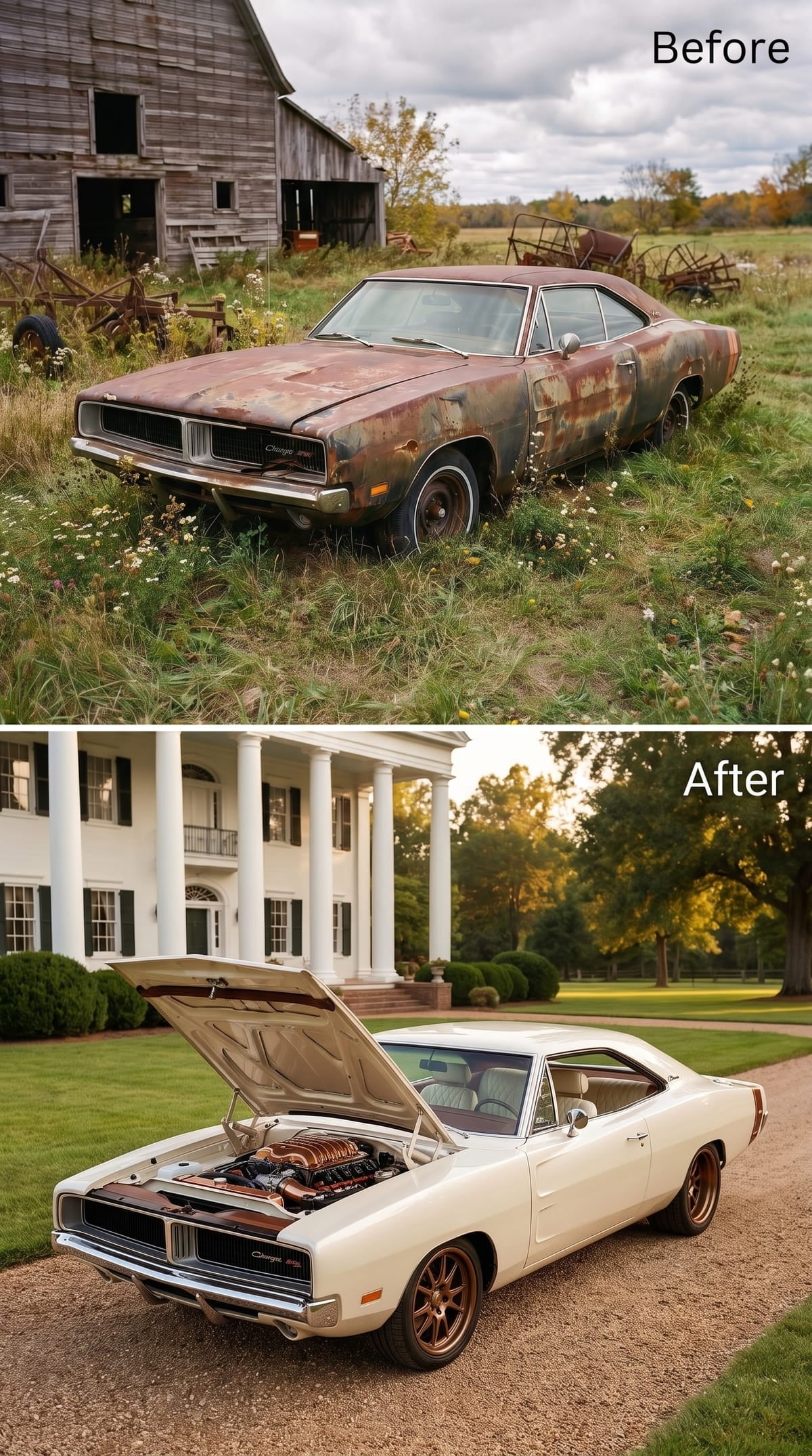 Cream and Bronze Turn the Barn Find Into a Grand-Touring Restomod