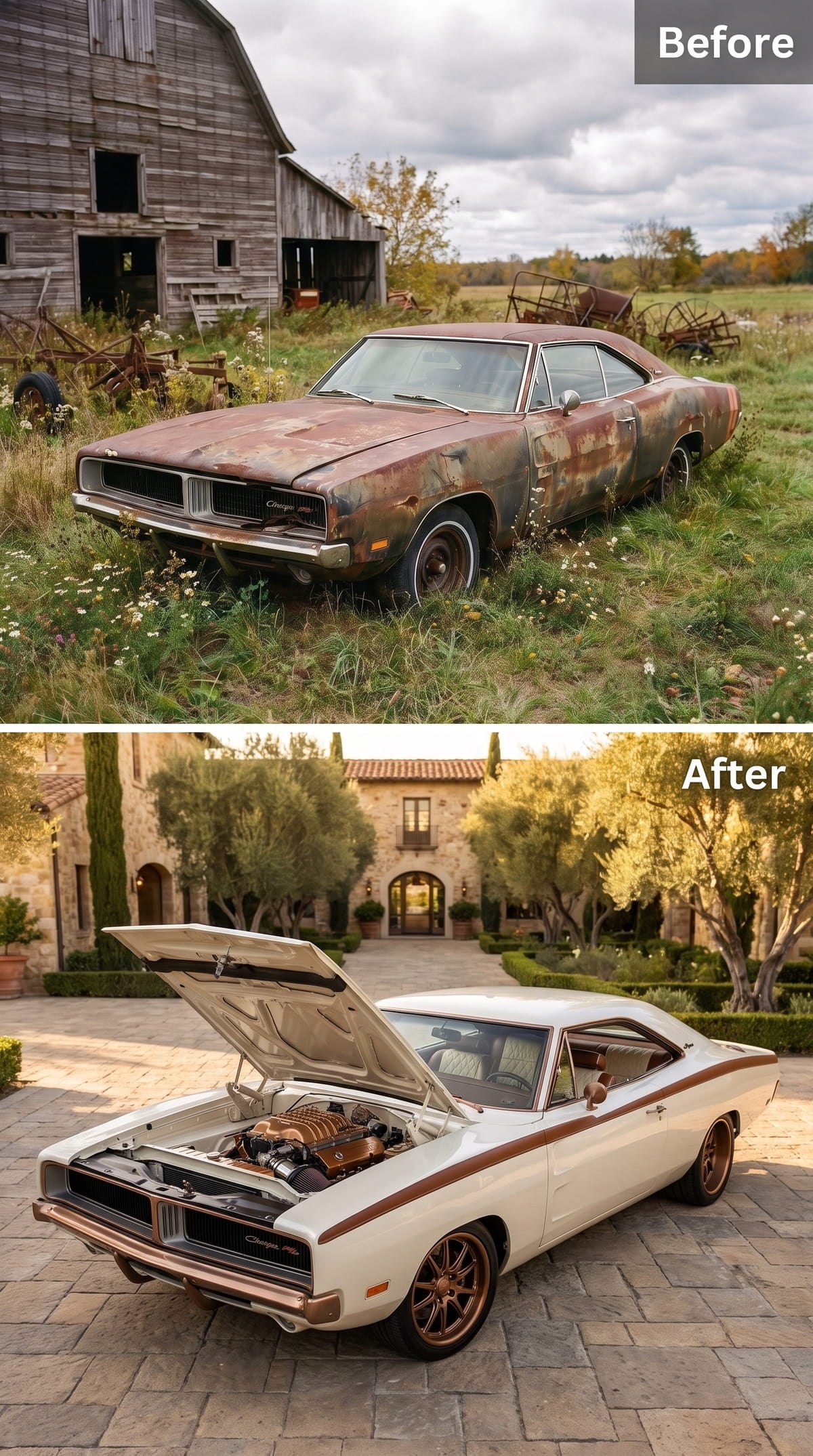 The Chocolate Side Stripe Saves This Cream-and-Bronze Version