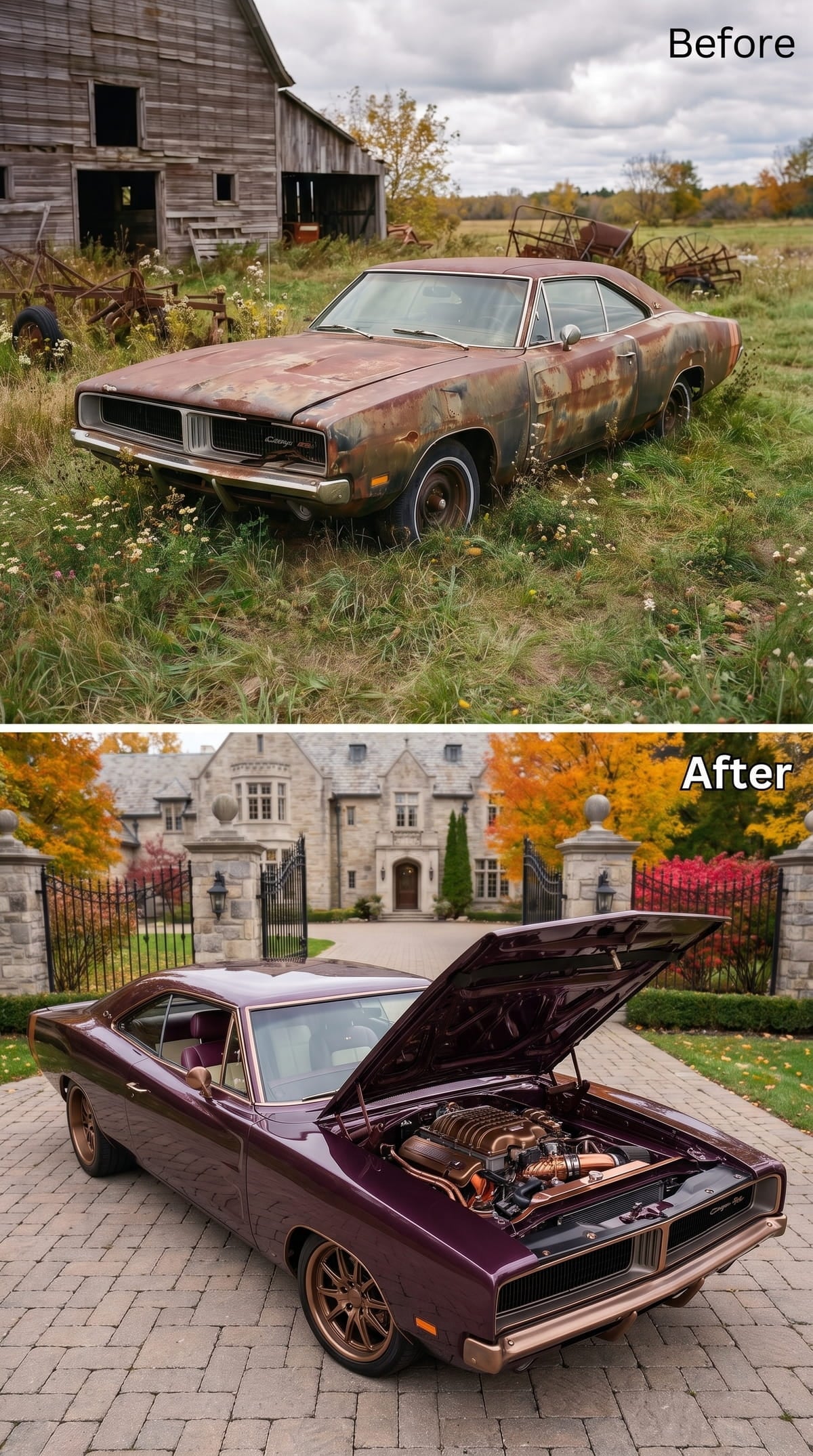 Plum and Copper Work Better When the Contrast Stays Quiet