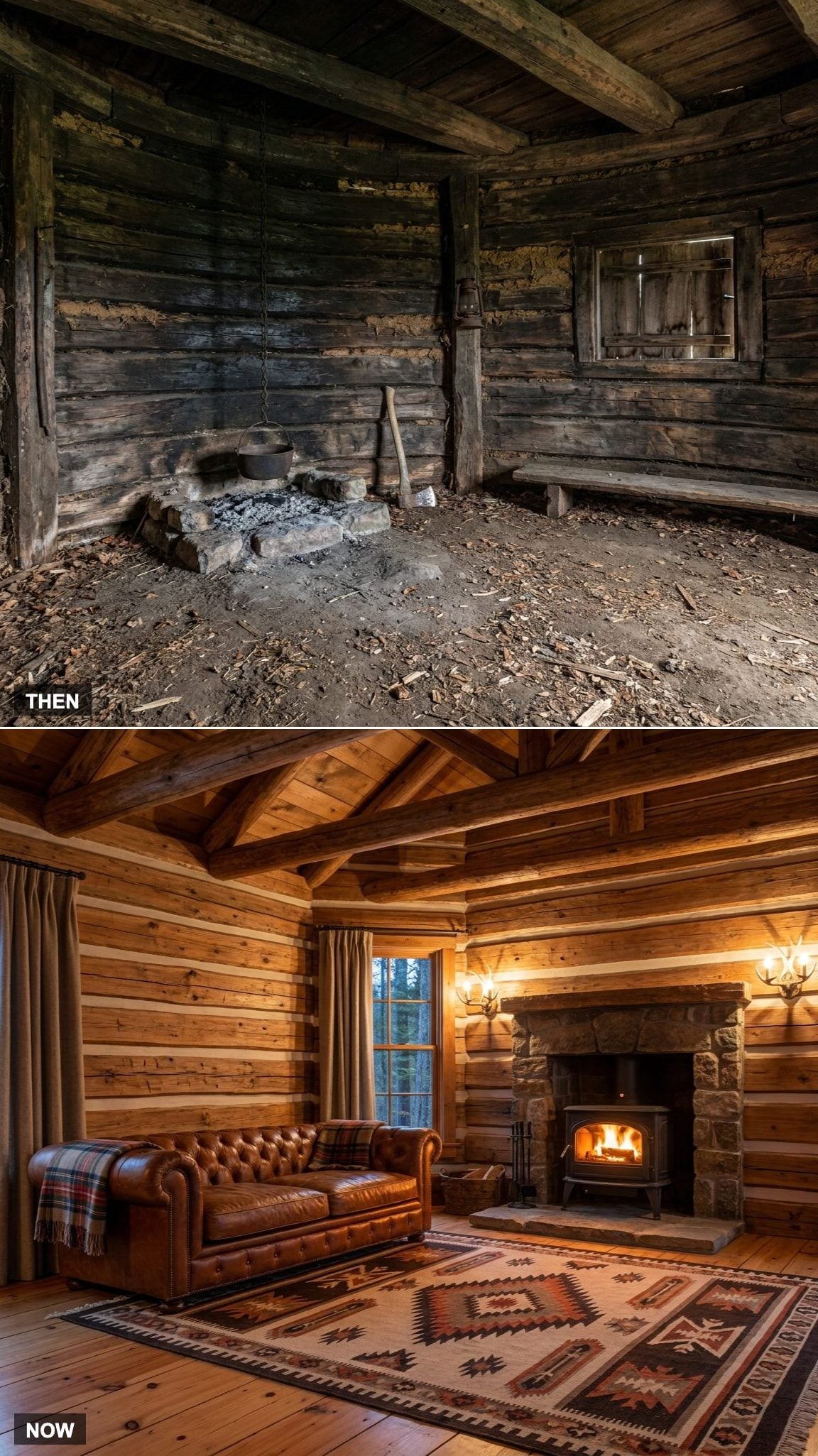 The Rustic Cabin Great Room