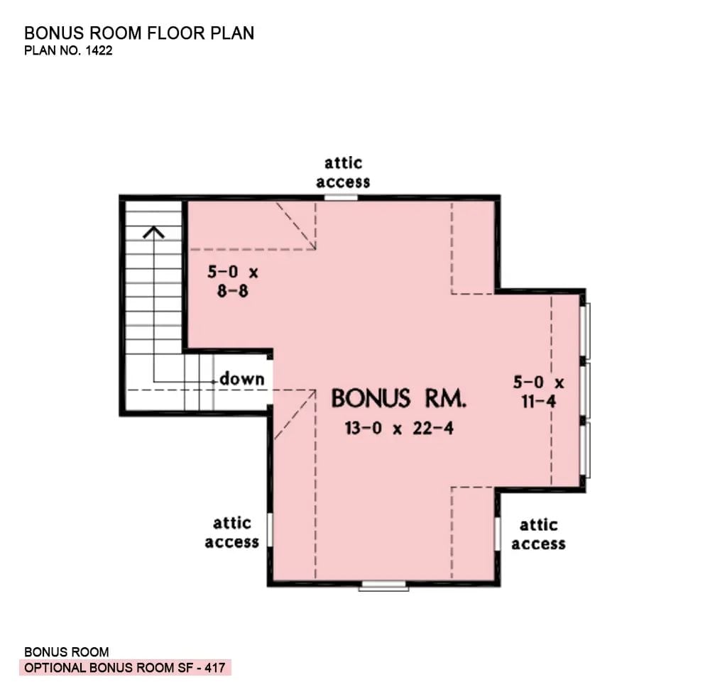 Floor Plan - Bonus Room