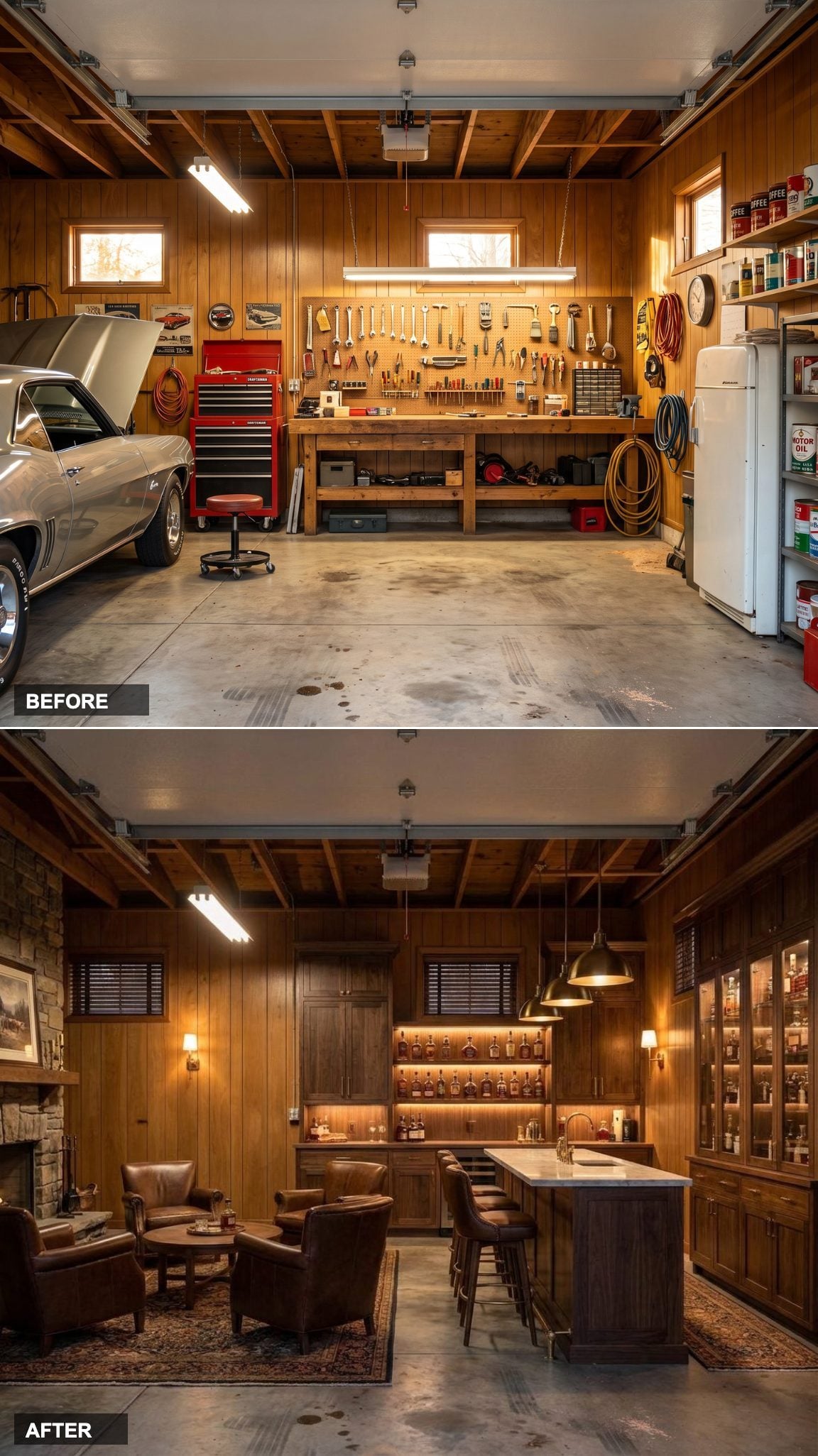 Scandinavian Woodworking Studio with Museum-Quality Walnut Cabinetry and Architectural Skylights