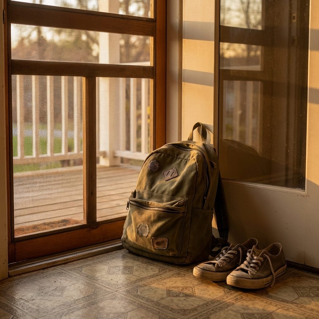 The School Bag Packed (Mostly) by the Back Door