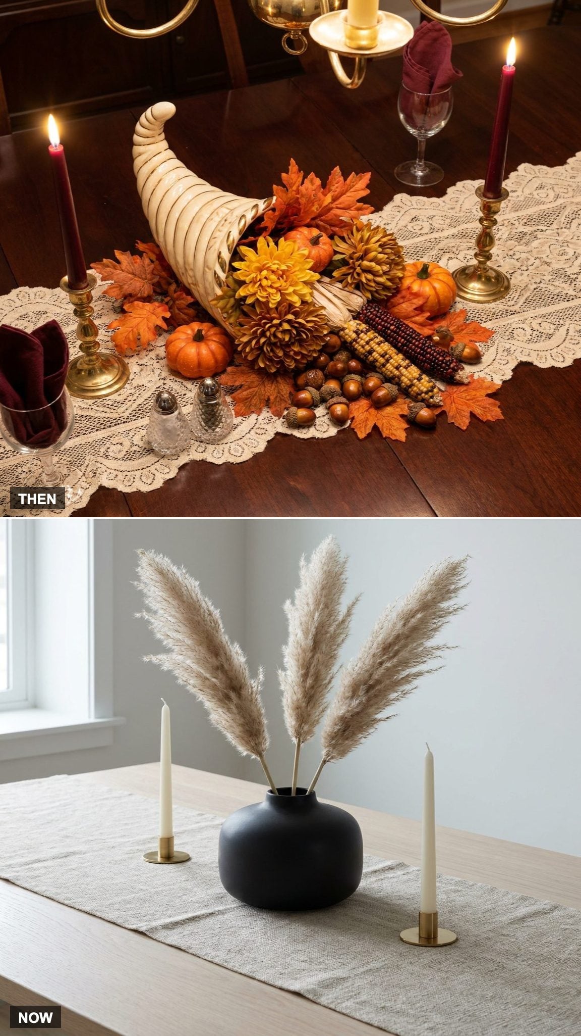 Seasonal Centerpieces Gave Way to Almost Nothing at All