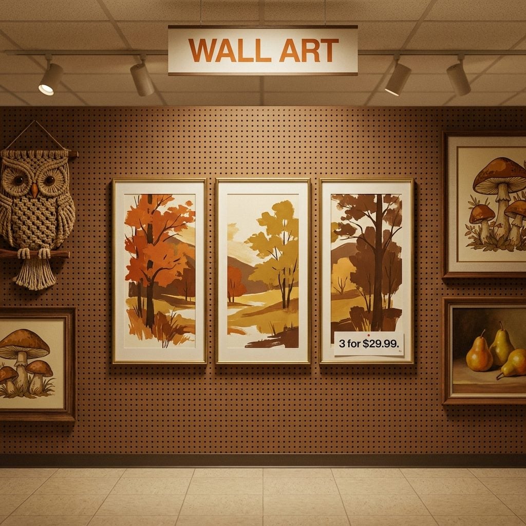 A Set of Three Framed Prints for the Wall: About $30 in 1978