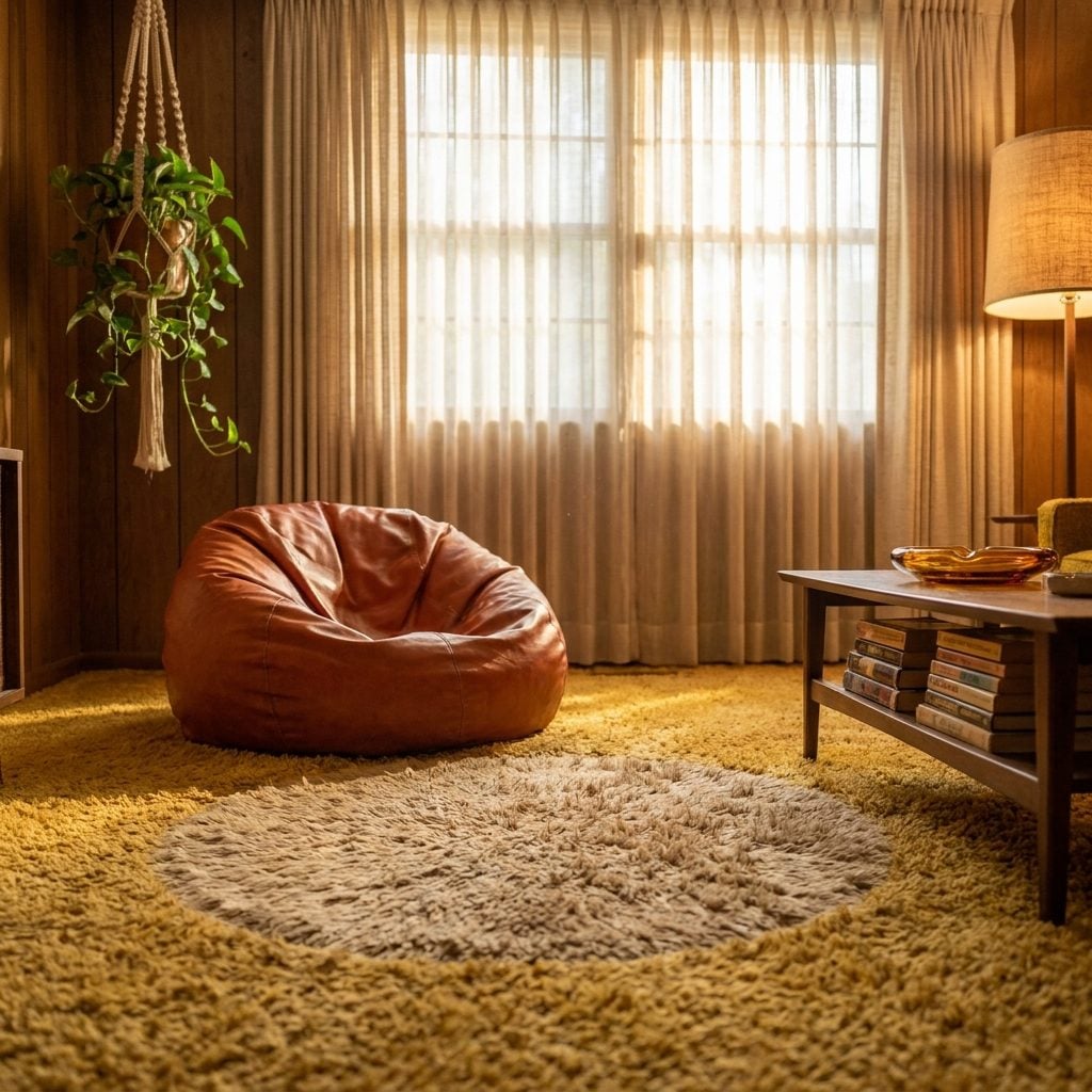 The Shag Under the Beanbag Chair That Left a Perfect Circle When You Moved It