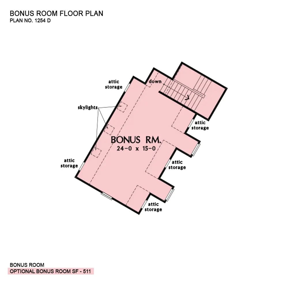 Floor Plan - Bonus Room