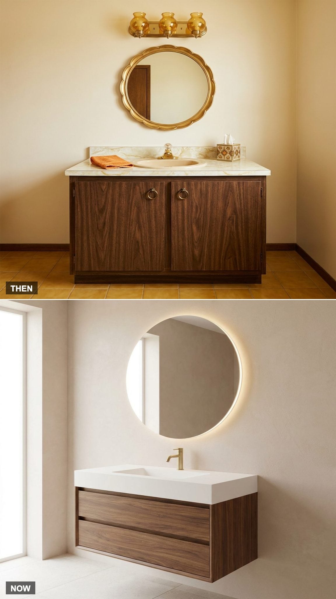 Single Sink Vanities vs. Floating Vanities