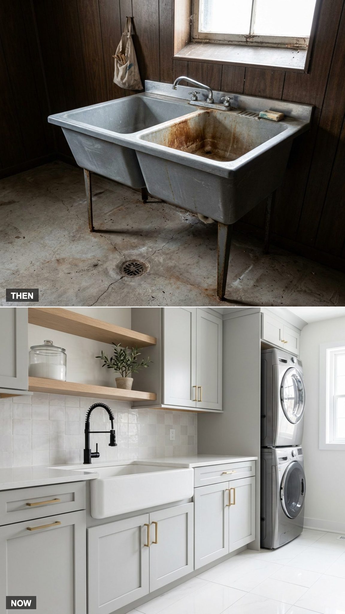 The Sink: Battered Utility Tub to Deep Farmhouse Basin
