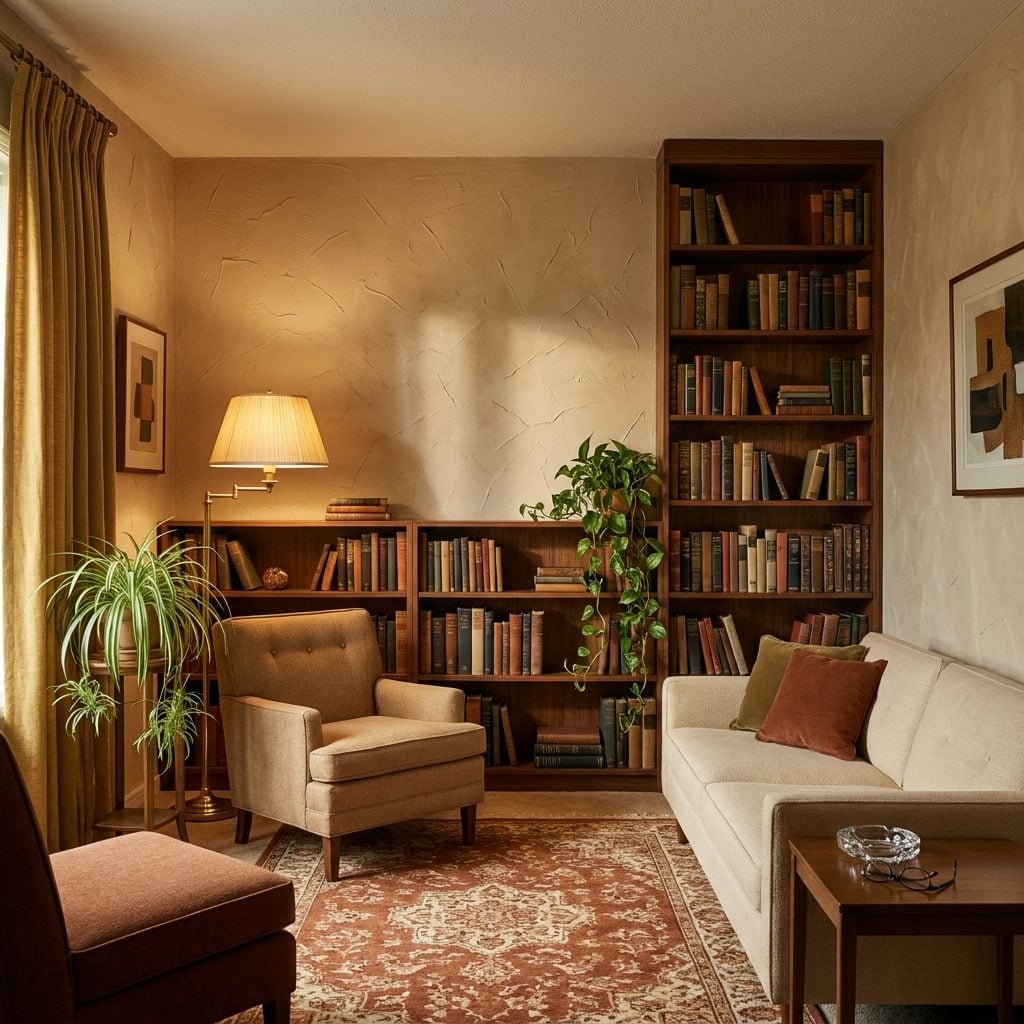 The Skip-Troweled Library Walls Where Grown-Ups Talked Long After the Coffee Went Cold