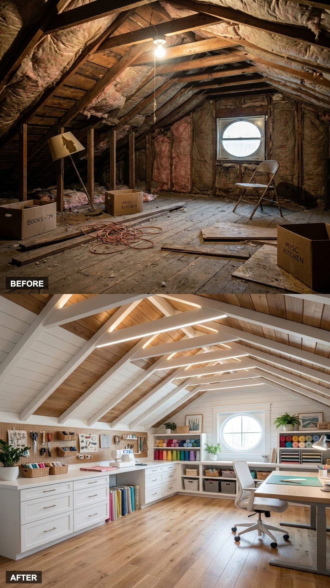 Sloped Ceilings Create Zones Without Adding More Walls