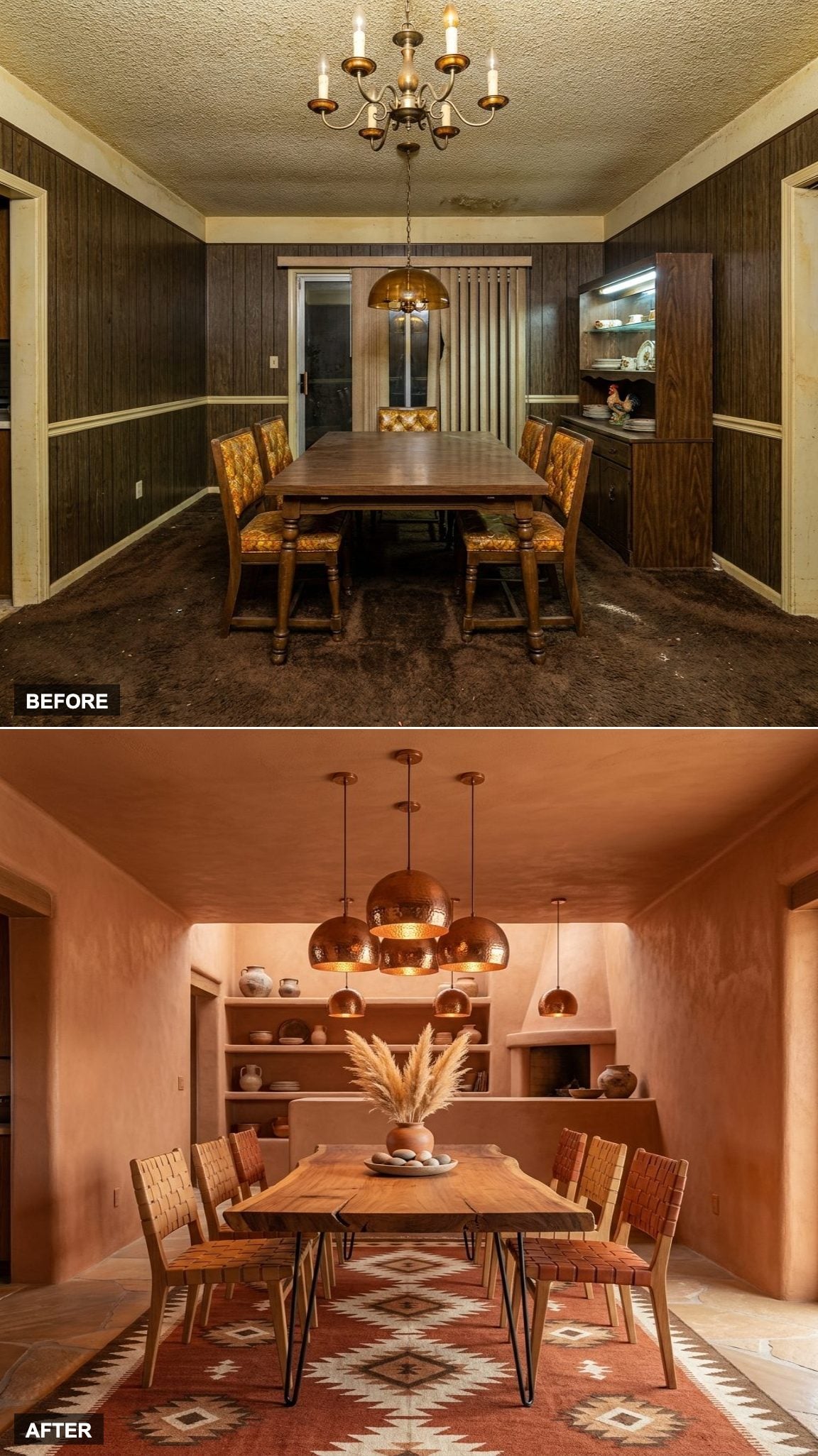 Southwest Desert Modernism with Terracotta Adobe Walls and Mesquite Wood