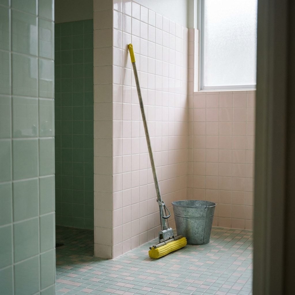 The Sponge Mop Reserved Exclusively for the Bathroom Floor