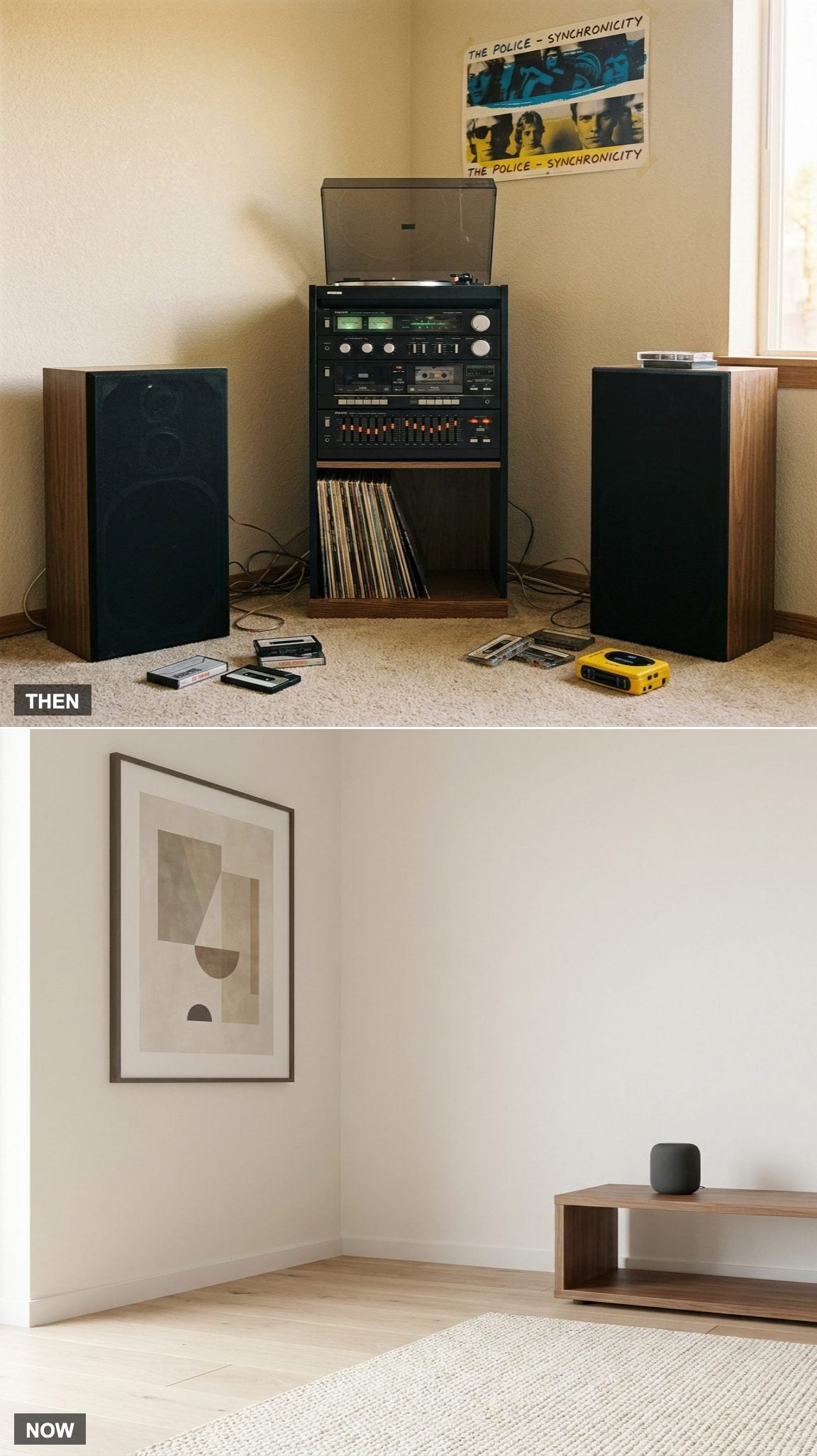 The Stereo Corner: Component Towers vs. One Small Speaker