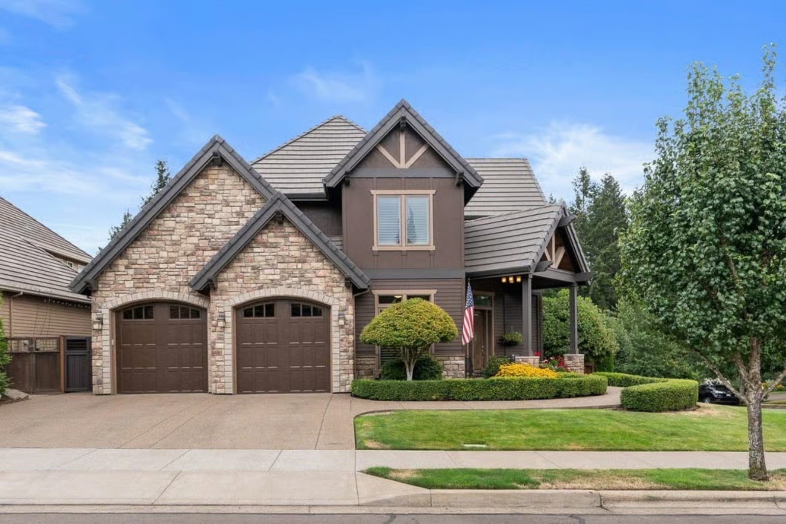Stonebrook 4-Bedroom Tudor Craftsman with Covered Deck Designed for Families Who Make Their House the One Everyone Wants to Visit (Floor Plan)
