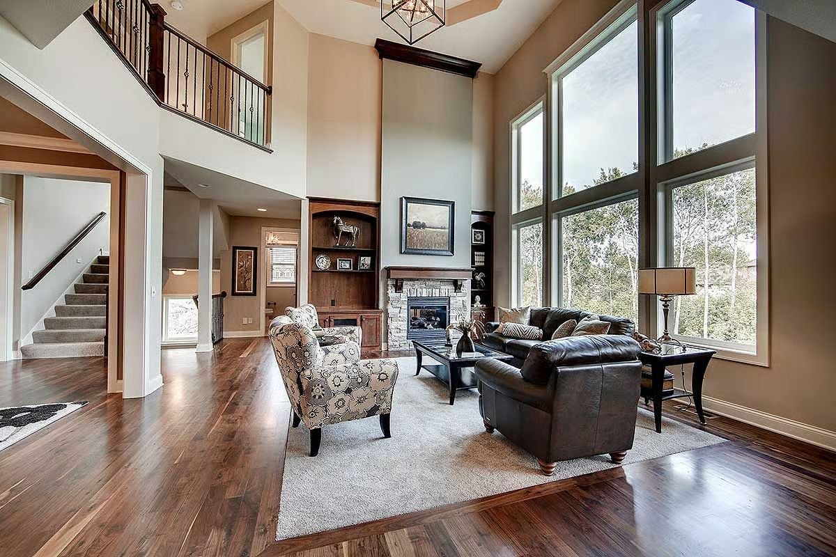 Soaring Two-Story Ceilings and Leather Sofas Built for Real Living