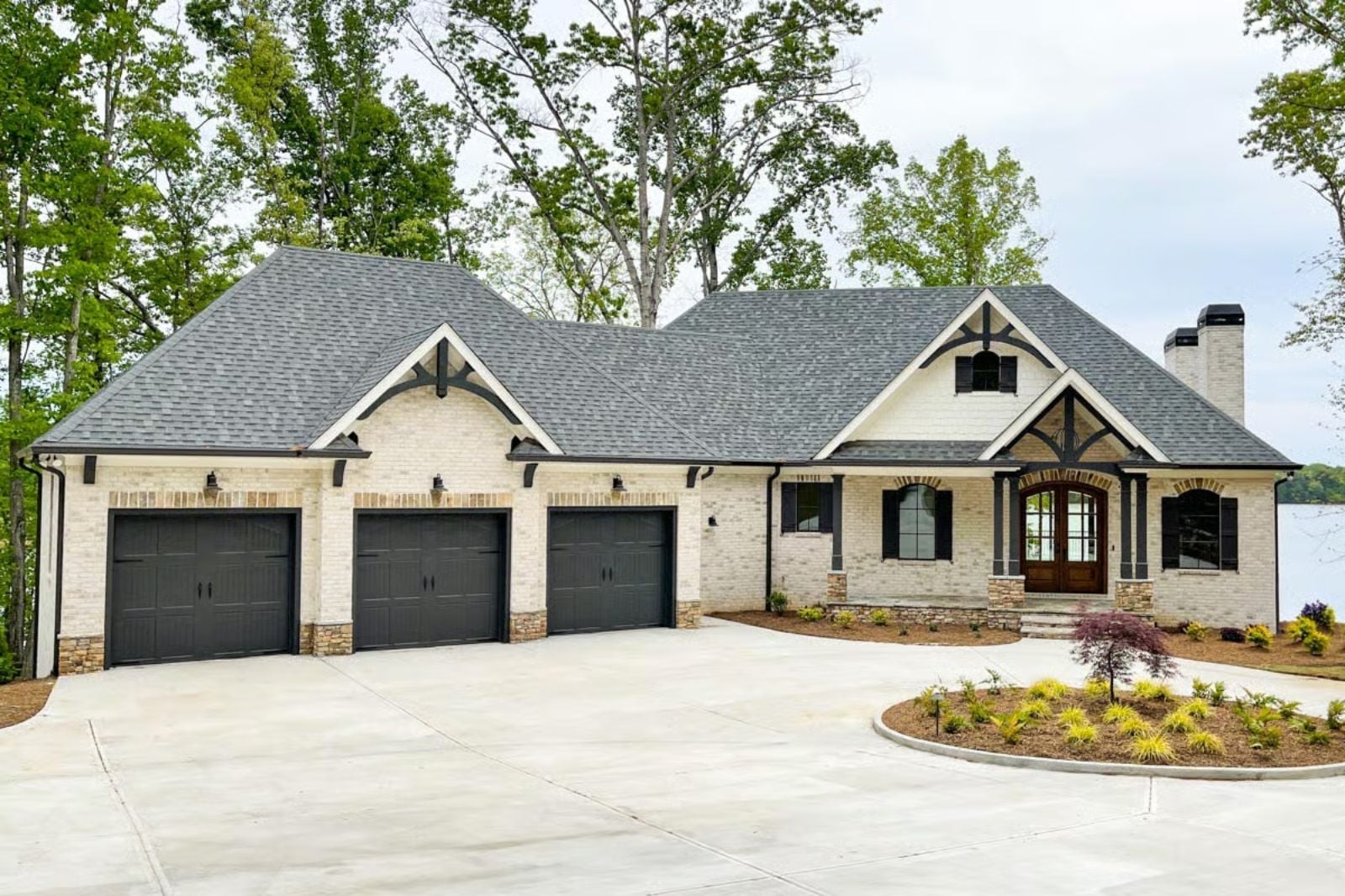Stonewater 3-Bedroom New American House Plan with Angled Garage (3,122 Sq. Ft. Floor Plan)