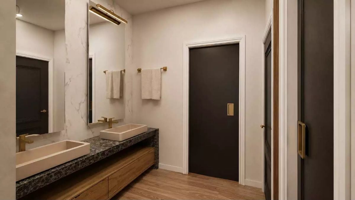 Vessel Sinks on a Dark Stone Counter Show What Happens When You Stop Playing It Safe