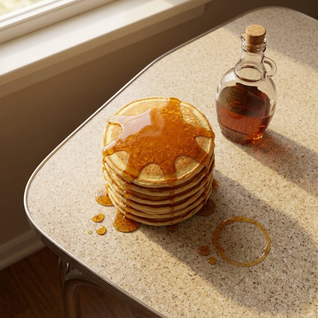 Sunday Morning Pancakes and the Syrup Ring That Proved It