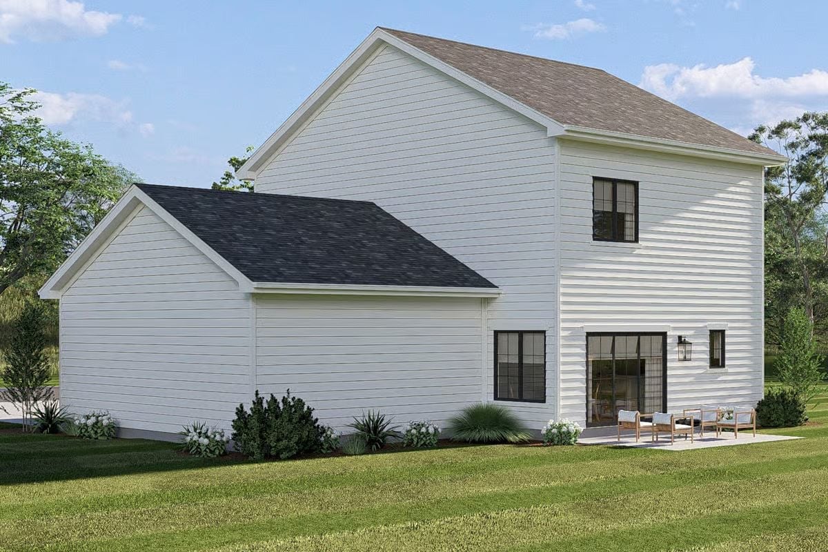Crisp White Siding and a Backyard Patio Built for Slow Mornings