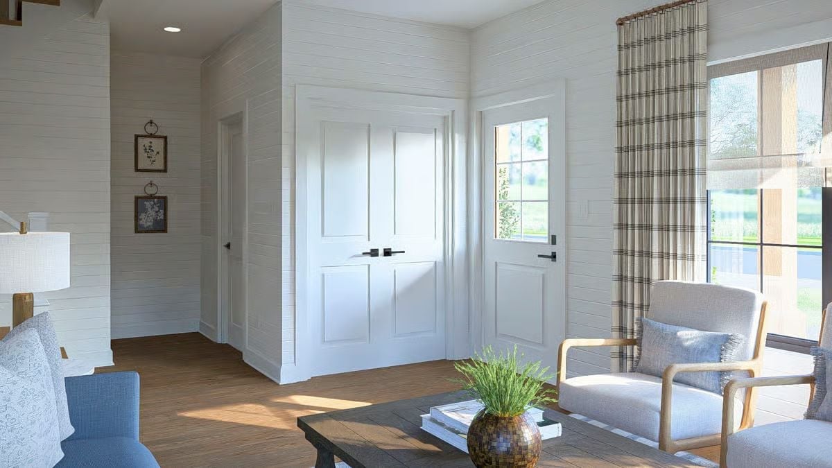 Shiplap Walls and a Front Entry That Earns Its Keep