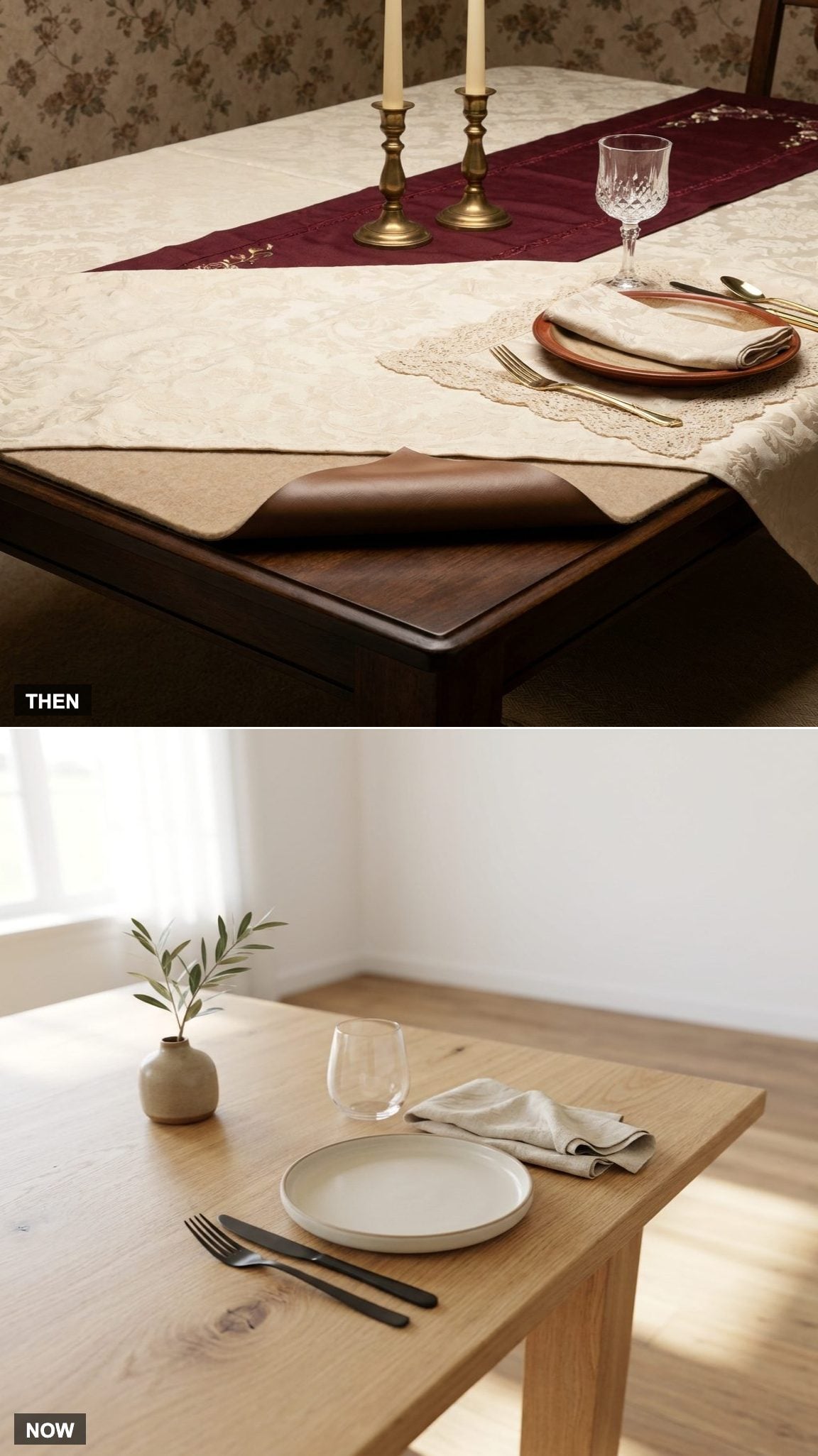 Table Pads Under the Tablecloth Under the Runner