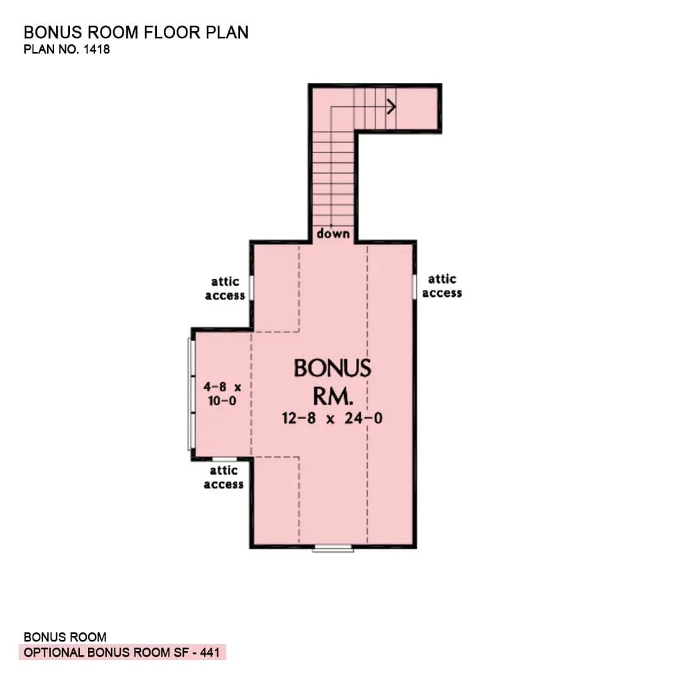 Floor Plan - Bonus Room