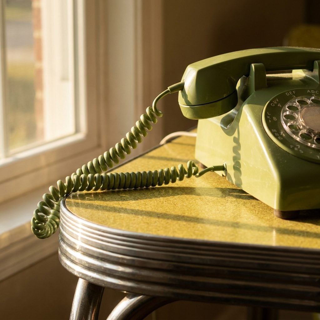 The Telephone That Lived on the Table Because the Cord Just Barely Reached