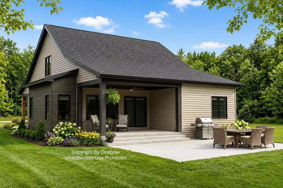 Covered Patio Out Back Does the Heavy Lifting for Family Gatherings