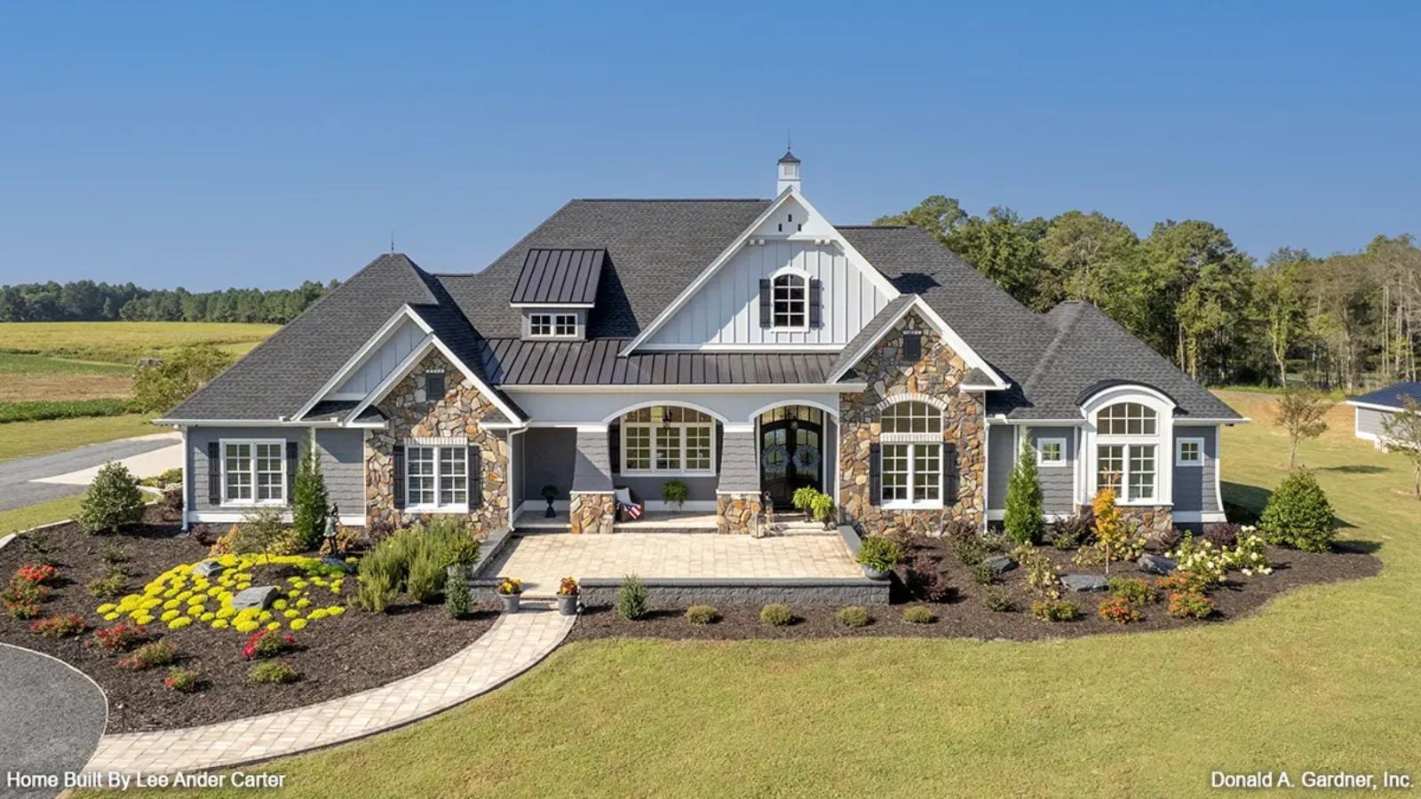 The Chaucer 4-Bedroom European Ranch with Screened Porch Designed for Families Who Always End Up Hosting Holidays (Floor Plan)