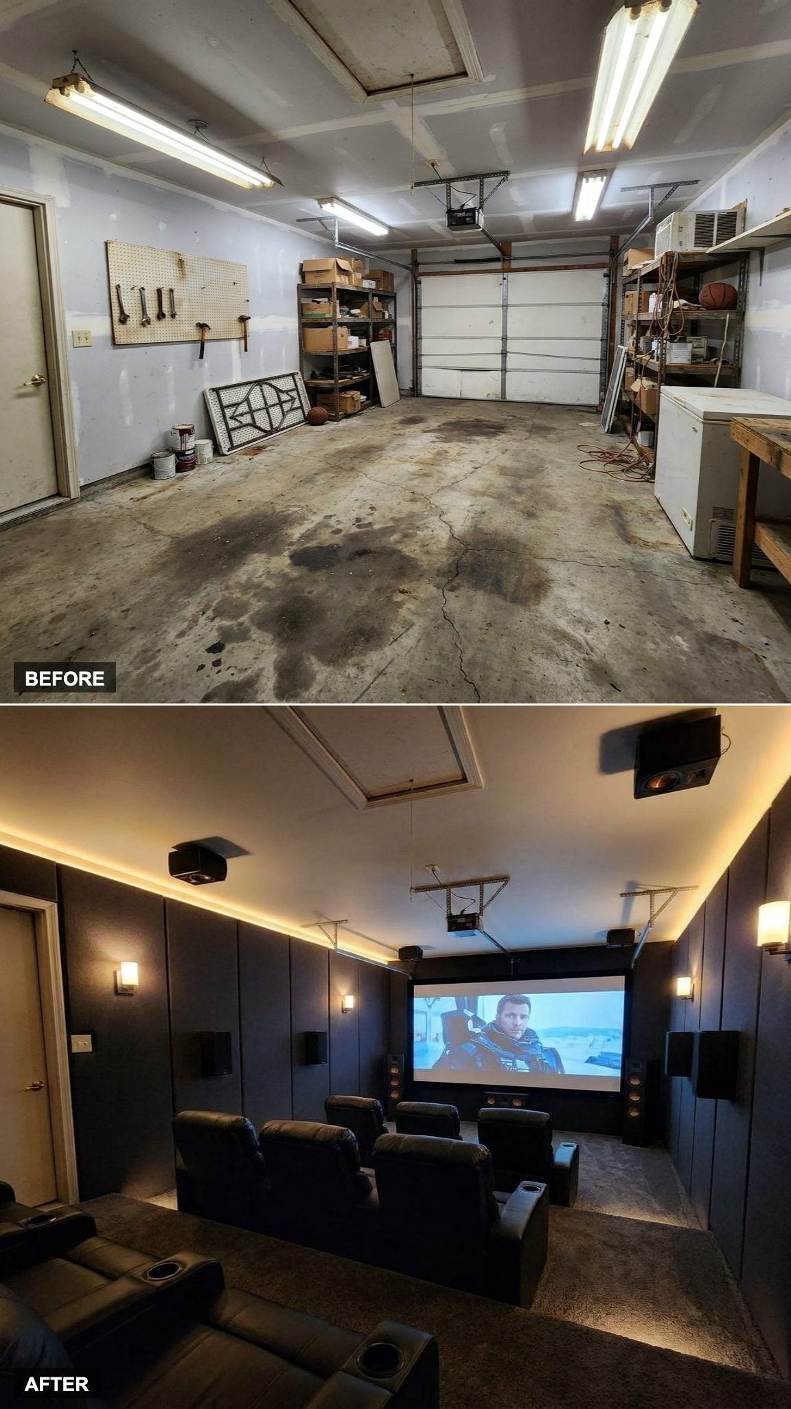 Tiered Recliners and Acoustic Panels: A Home Theater That Could Embarrass a Real Cinema