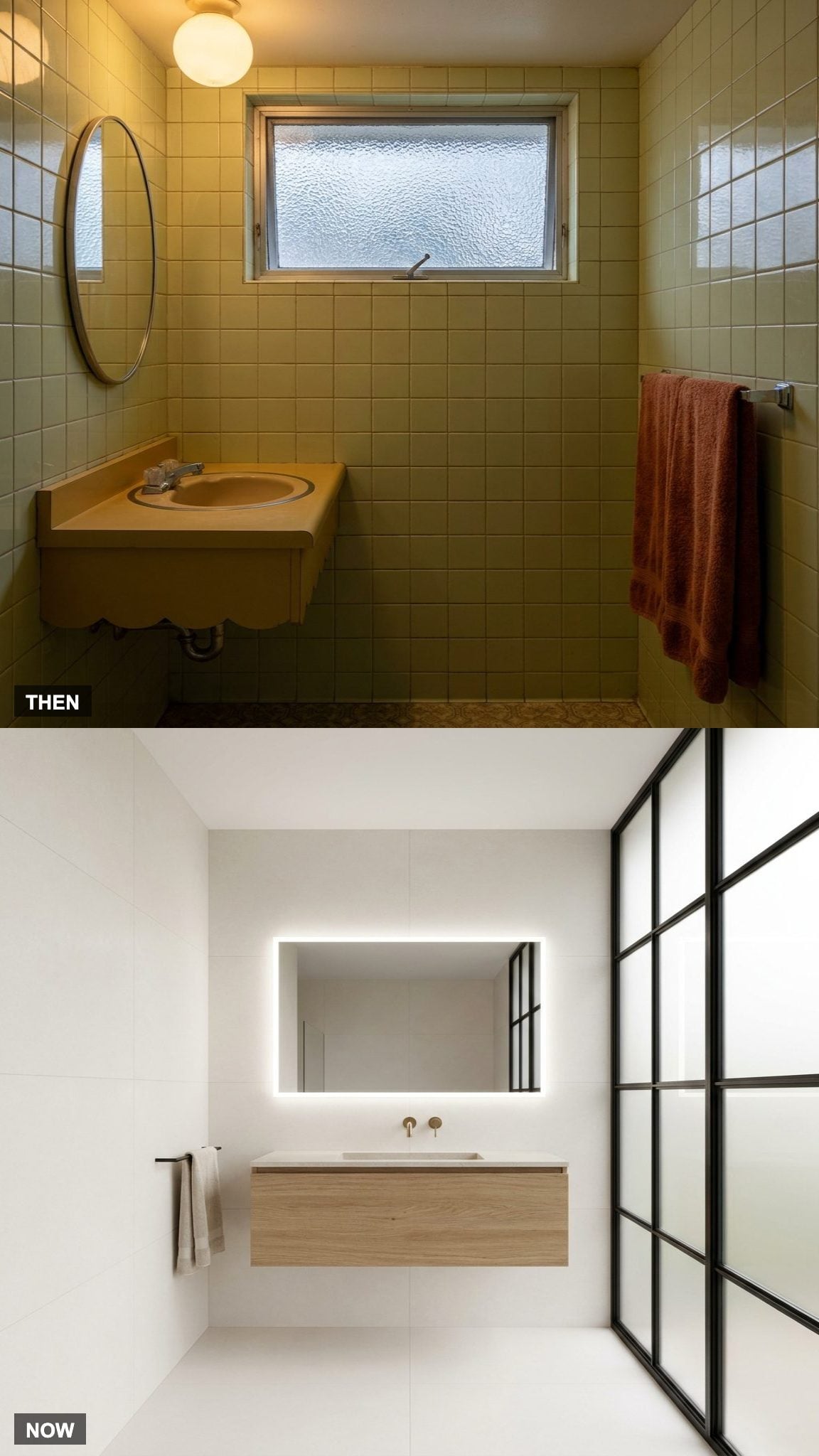 The Tiny Cranked Window vs. Frosted Glass From Floor to Ceiling