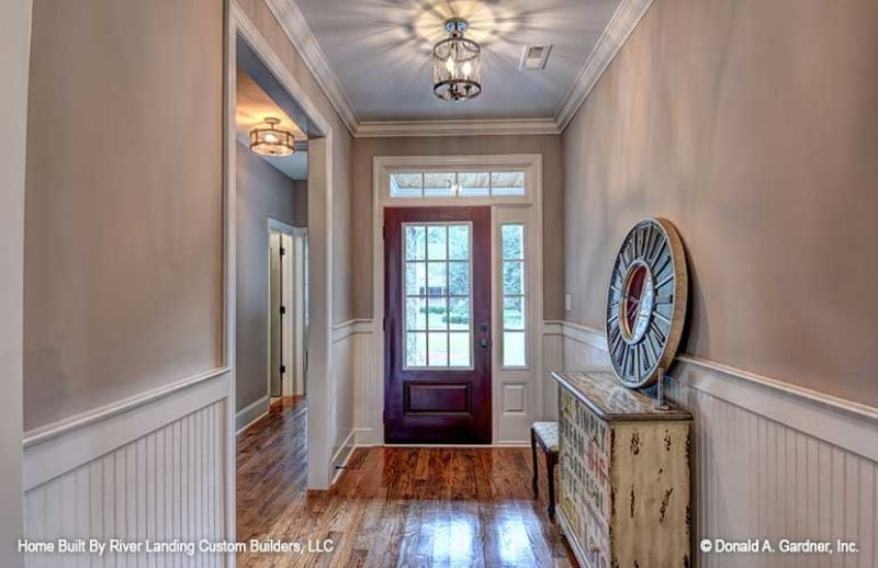 Wainscoting, a Weathered Cabinet, and a Door Worth Coming Home To