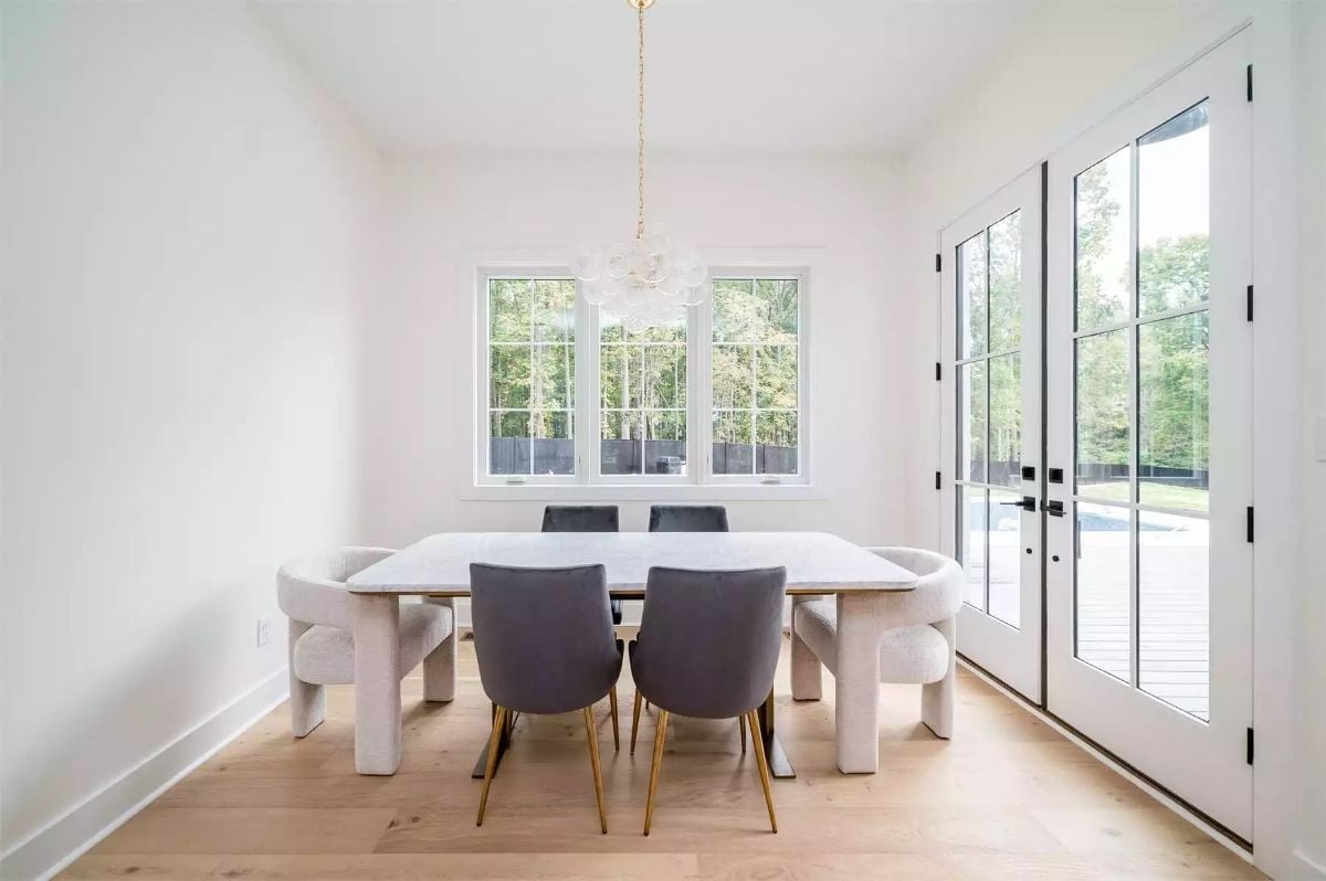 Sculptural Dining Chairs and a Stone Table That Don't Need Anything Else