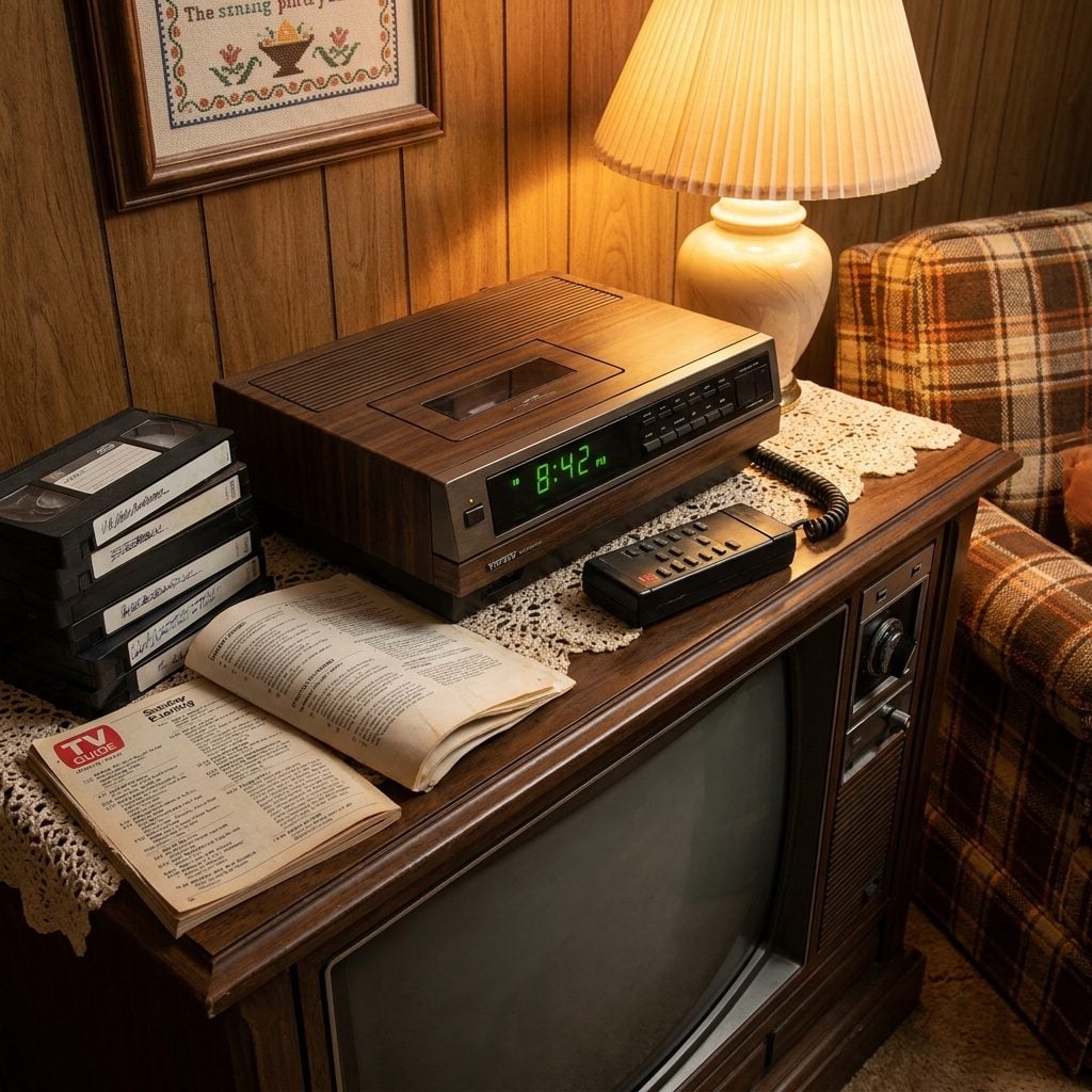The VCR Timer Being Set to Record Something Nobody Would Actually Watch
